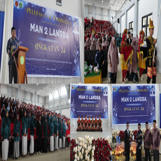 Acara Pelepasan dan Perpisahan Angkatan 24 MAN 2 Langsa Berjalan Meriah