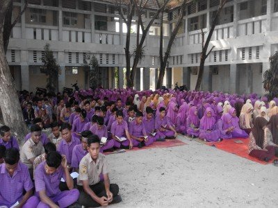 Ditantang Ujian Peserta didik MAN 2 Langsa Hadapi dengan Baca Surah Yasin dan Siraman Rohani